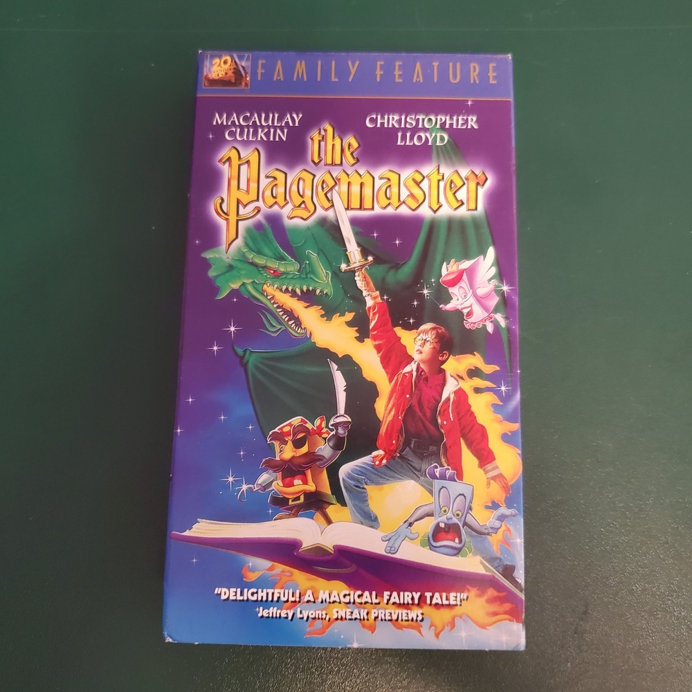 The Pagemaster VHS 1994 Macaulay Culkin Christopher Lloyd 20th Century Fox G